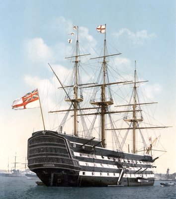 HMS Victory in Portsmouth ca 1900.jpg