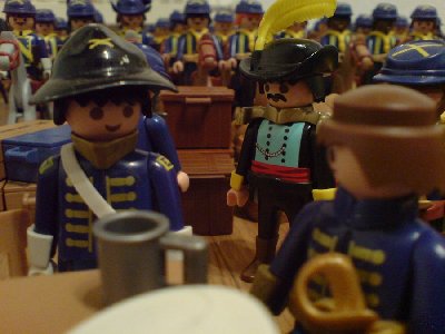DSC00026.JPG (86.66 KiB) 1408 mal betrachtet "Also kümmern die Franzosen sich um die Rebellen?" "Sieht ganz so aus General Chamberlain. Egal was hier morgen früh passiert: Danach haben wir alle Zeit der Welt."