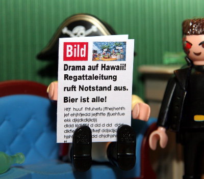 Bild10.jpg (138.66 KiB) 1118 mal betrachtet Hast du heute schon Zeitung gelesen?<br />Nee.<br /><br />Die haben auf Hawaii ne fette Party gestartet.<br /><br />Lass mich raten : Und nun stellen sie fest das sie schon wieder kein Klo haben!<br /><br />Nee, Klo ist da aber das Bier ist alle!
