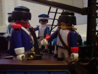 DSC02409.JPG (72.28 KiB) 1407 mal betrachtet "Euer Majestät!" "Was gibts?" "Eine Nachricht von Don Lobo, Sir. Er hat Seamarshal Rotrock kurz vor Kap Horn eingeholt und schwer beschädigt." "Was? Das ist ja großartig. Dann kriegen wir ihn ja!"