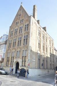 In diesem Gebäude in Brügge befindet sich das Schokoladenmuseum