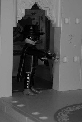 m-Szene 12-18.jpg (60.33 KiB) 1693 mal betrachtet Leise verschwindet Zorro auf dem gleichen Weg, auf dem er gekommen ist.