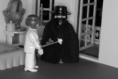 m-Szene 26-5.jpg (77.89 KiB) 1048 mal betrachtet Zorro: „Ich muß Euch etwas wichtiges sagen, Senorita.“<br /><br />Lolita: „Oh, bitte geht!“<br /><br />Zorro: „Ich muß Euch sprechen.“