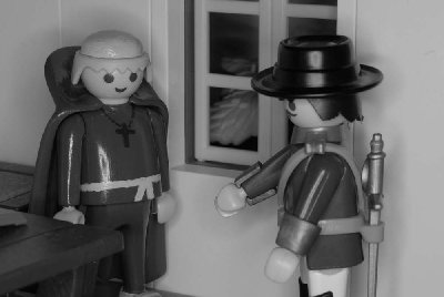 m-Szene 29-7.jpg (68.73 KiB) 1153 mal betrachtet Pater: „Das ist Eigentum der Mission und Besitz der Kirche.“<br /><br />Esteban: „Redet keinen Unsinn! Her damit!“<br /><br />Pater: „Ich weigere mich!“